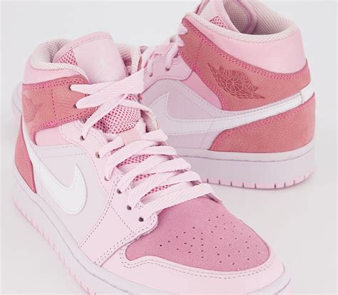 nike air jordans mid pink|digital pink jordan 1.